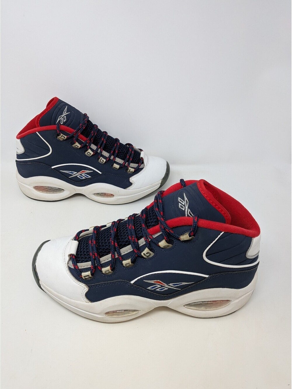 Reebok Question Mid Team USA Men’s 9.5 Navy White Red H01281 Iverson